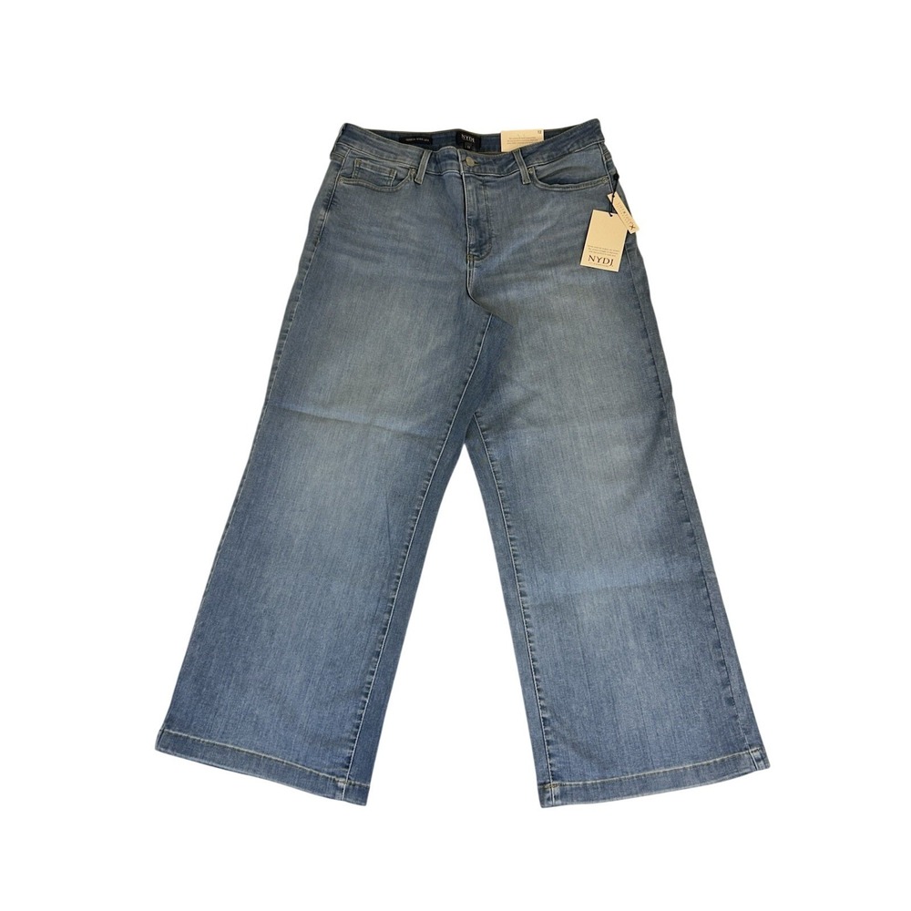 NWT NYDJ Teresa Wide Leg Ankle Jeans in Corfu - Size 12 Lift Tuck® Technology